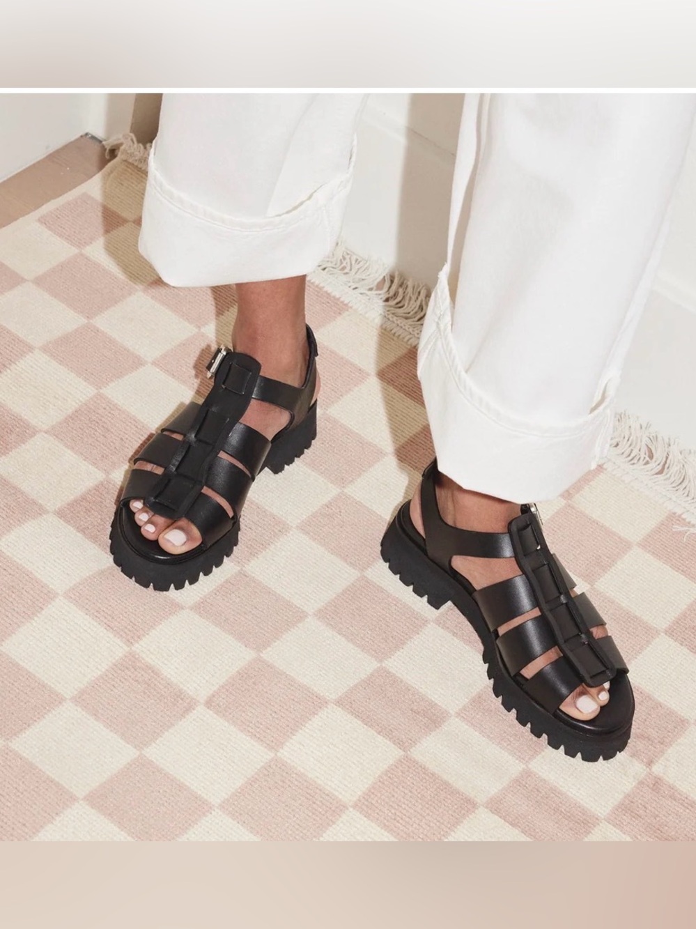 Freda Salvador Darya Lug Sole Fisherman Sandal
